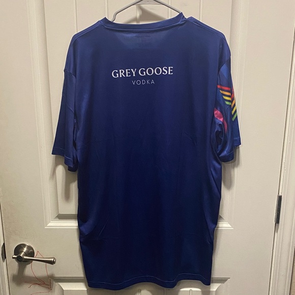 Blue Grey Goose Men's Jerseylike Shirt XL - Picture 4 of 4